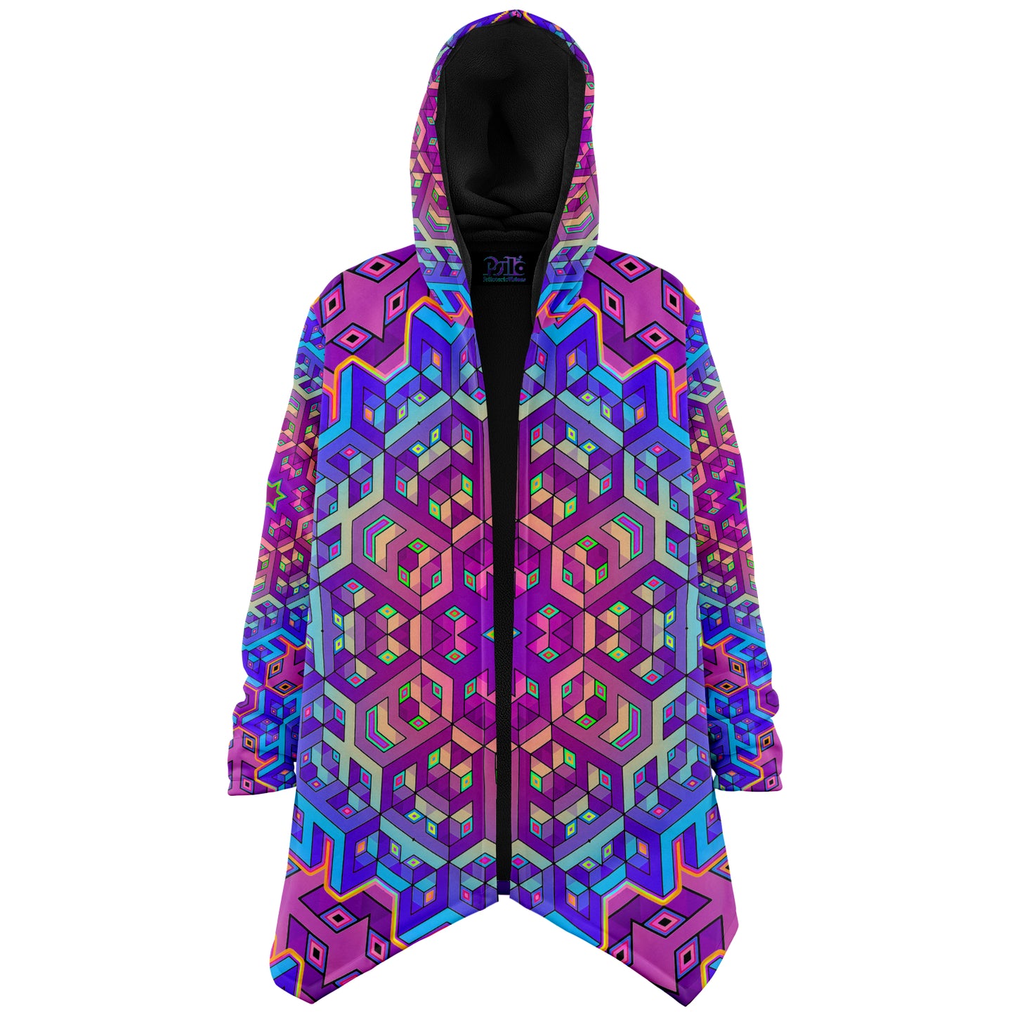 "7th Dimensional Star" (Black) HOODED CLOAK