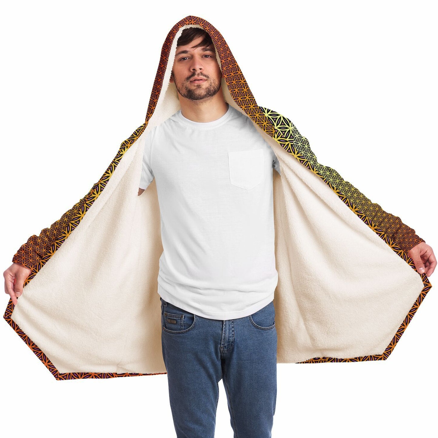 "Wook Flower" HOODED CLOAK