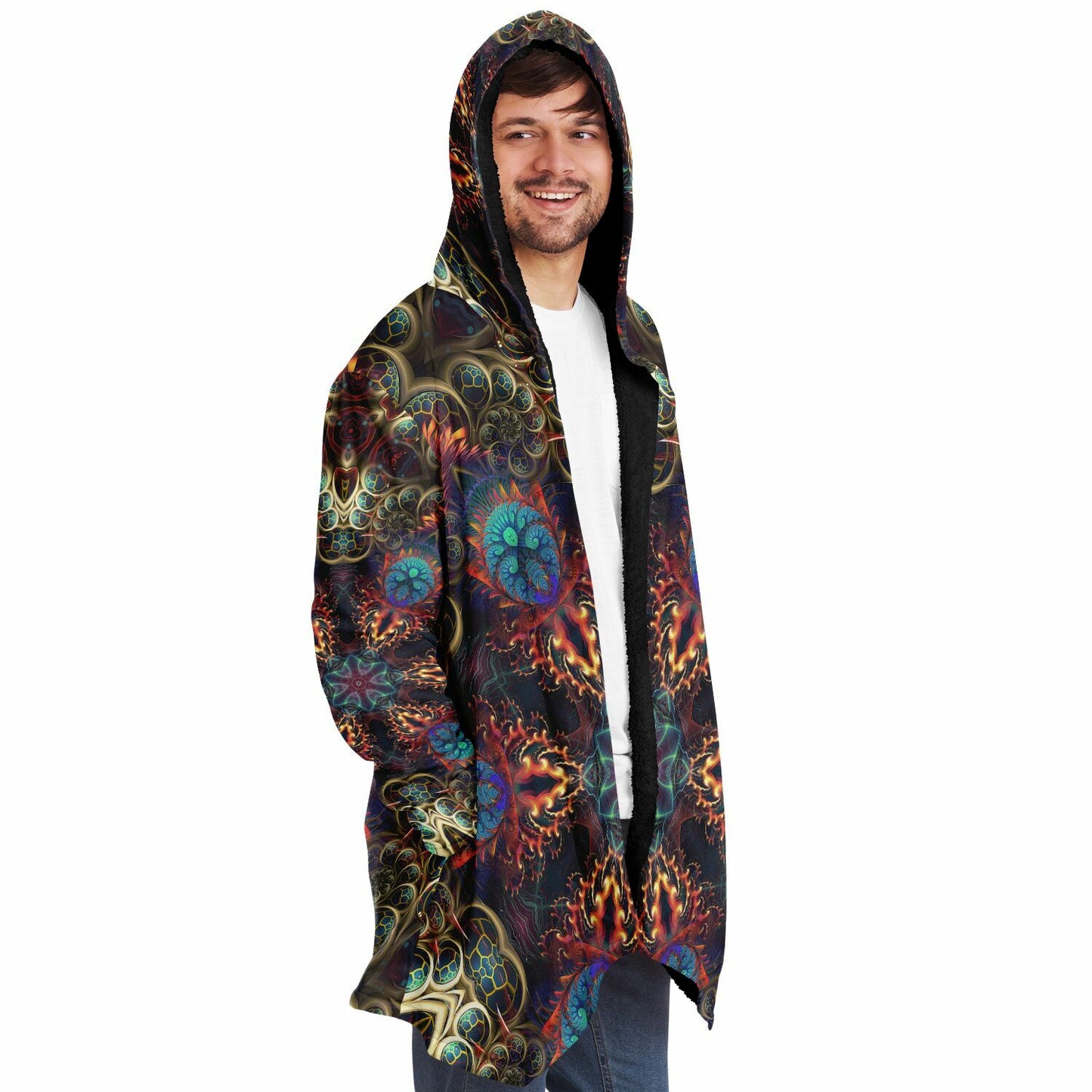 "Stimulous Mandala" HOODED CLOAK