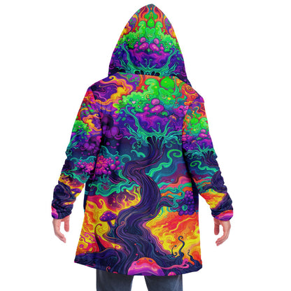 "Mush Tree So Color" HOODED CLOAK