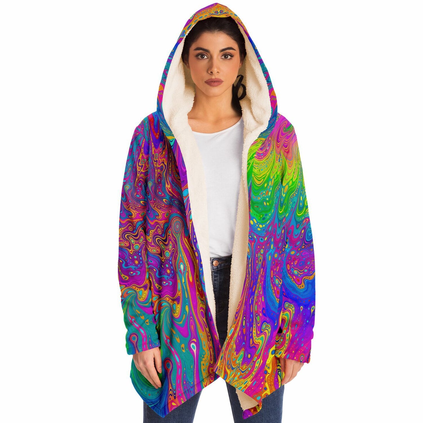 "UV Bleed" HOODED CLOAK