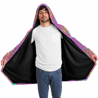 "Qwerty Bloom" HOODED CLOAK