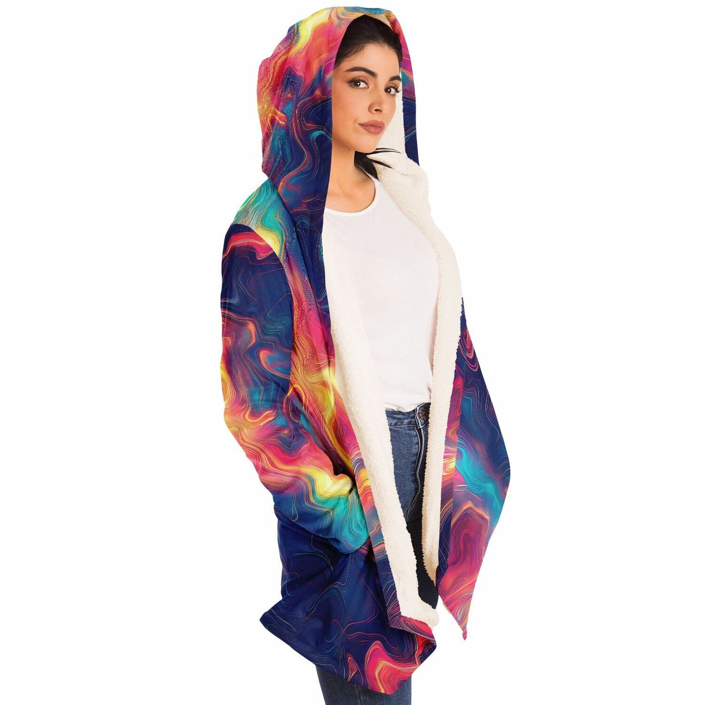 "Oil Valley" HOODED CLOAK