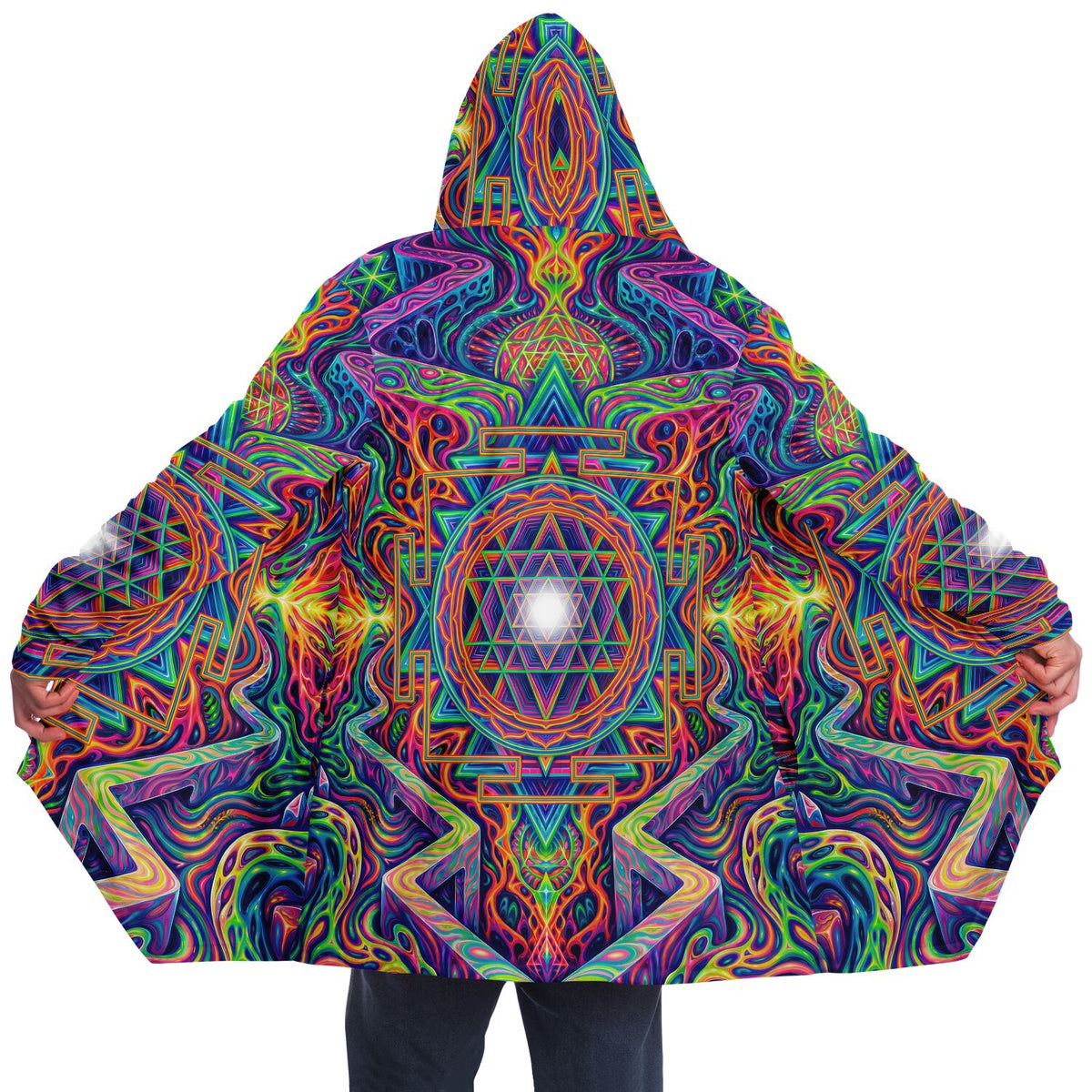 "Oh My Sri Yantra" HOODED CLOAK