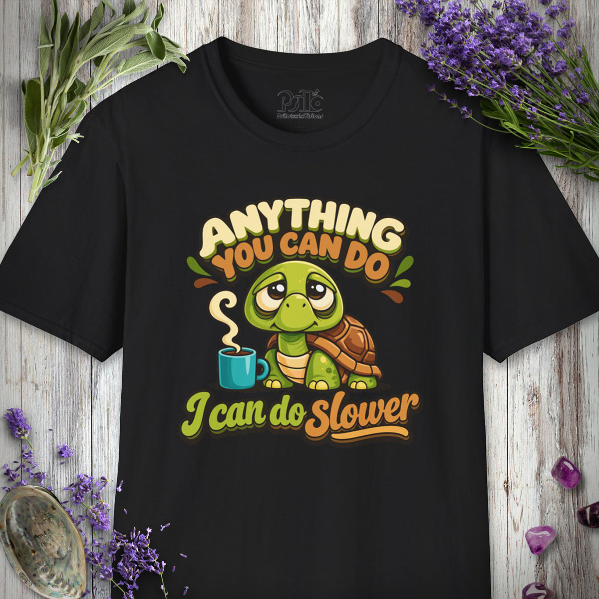 SILLY2003 "I Can Do Slower" T-SHIRT - Black