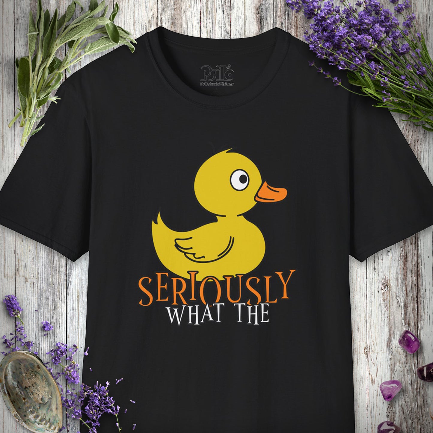 SILLY2000 "What the Duck" T-SHIRT - Black