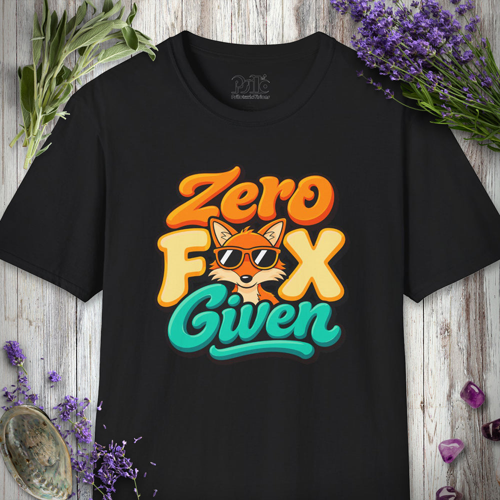 SILLY2002 "Zero Fox Given" T-SHIRT - Black