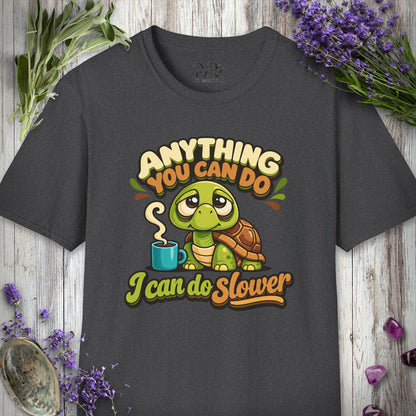 SILLY2003 "I Can Do Slower" T-SHIRT - Dark Heather