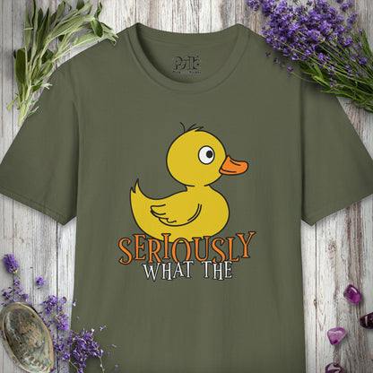 SILLY2000 "What the Duck" T-SHIRT - Military Green