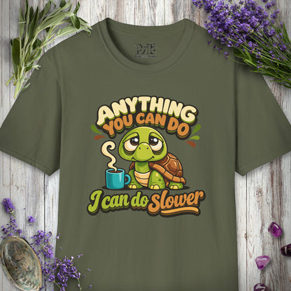 SILLY2003 "I Can Do Slower" T-SHIRT - Military Green