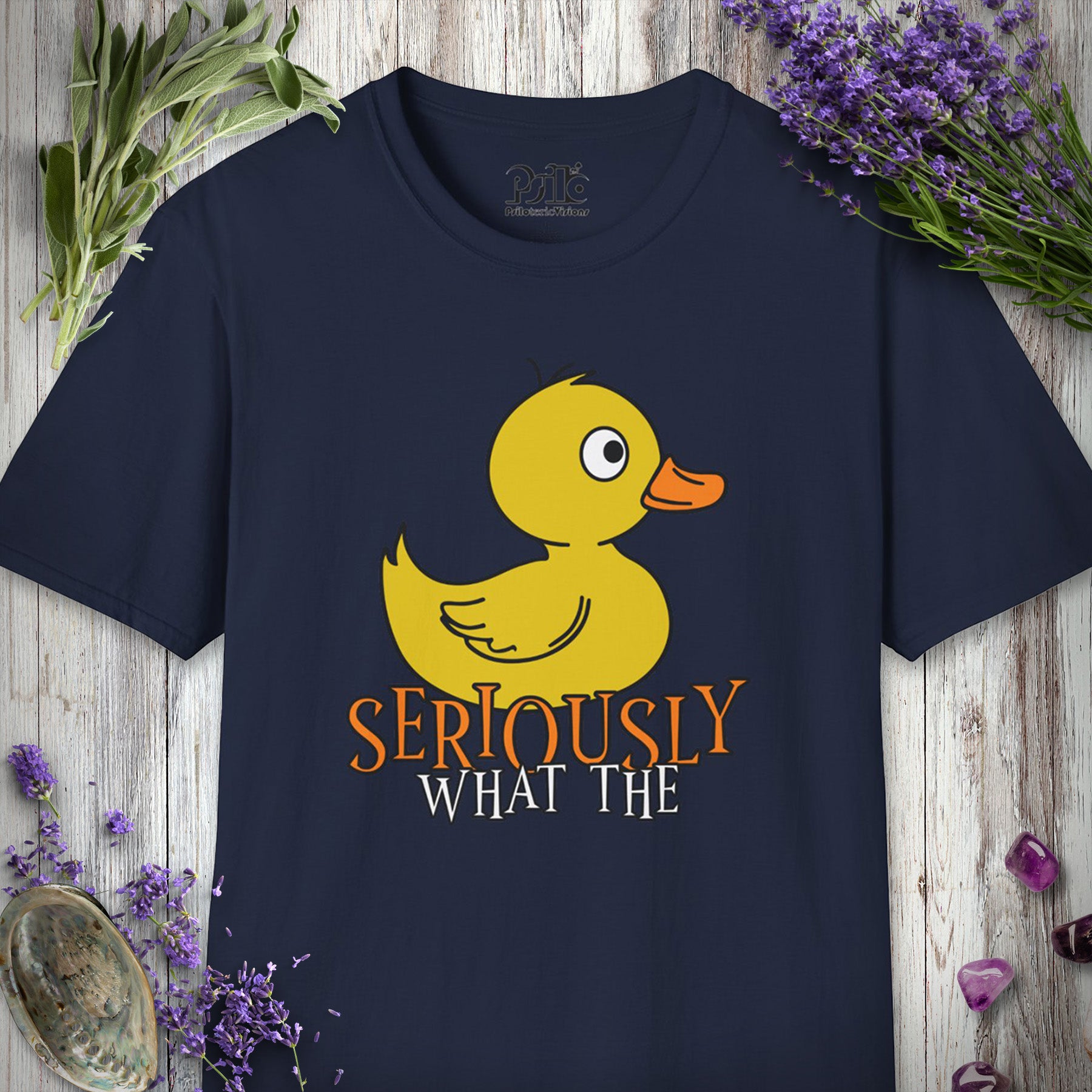 SILLY2000 "What the Duck" T-SHIRT - Navy