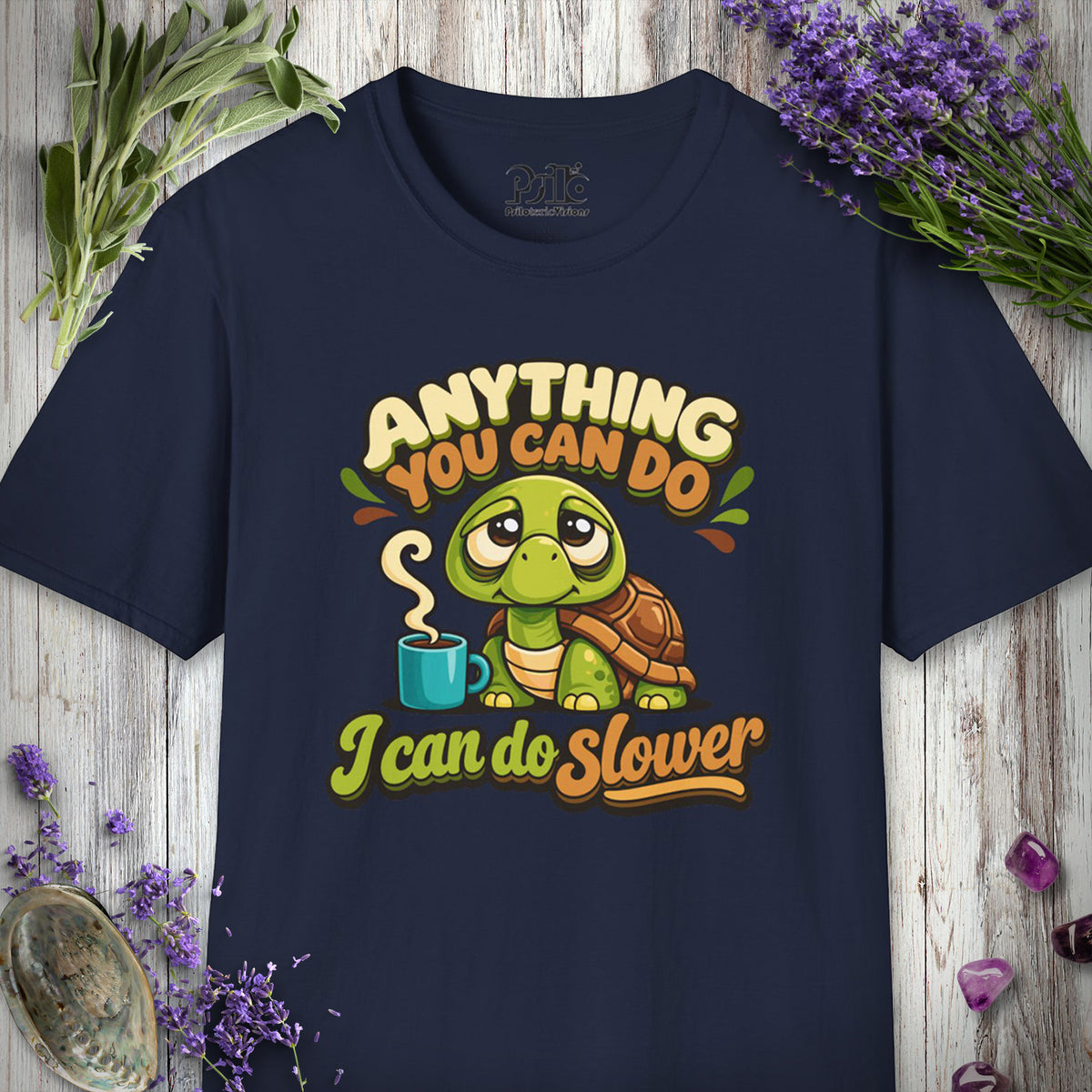 SILLY2003 "I Can Do Slower" T-SHIRT - Navy