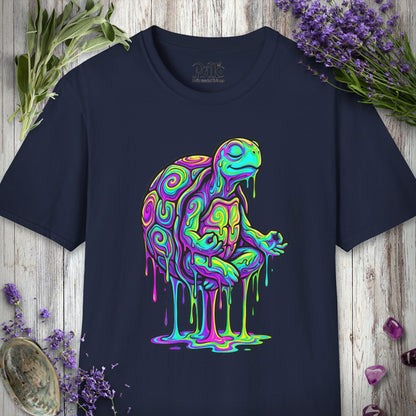 SILLY2001 "Meditating Turt" T-SHIRT - Navy