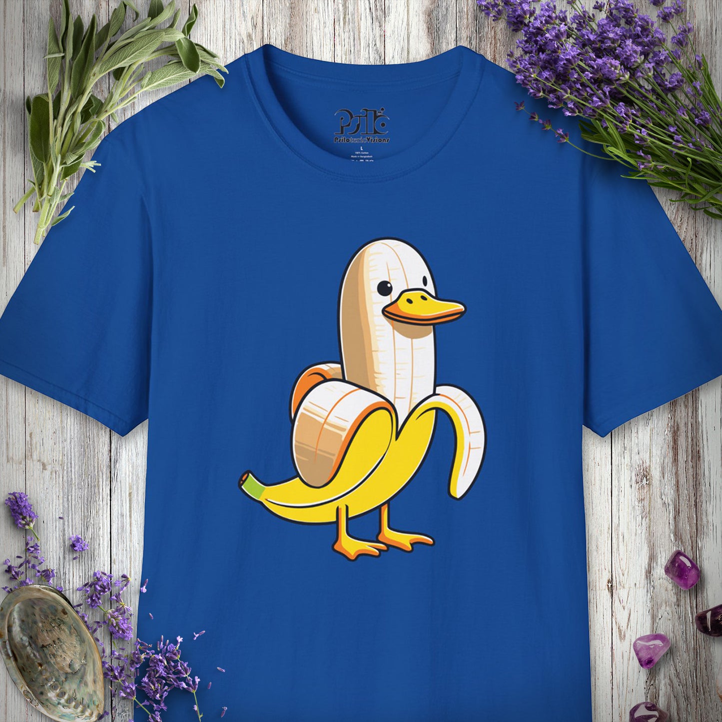 SILLY635 "Banana Duck" T-SHIRT - Royal