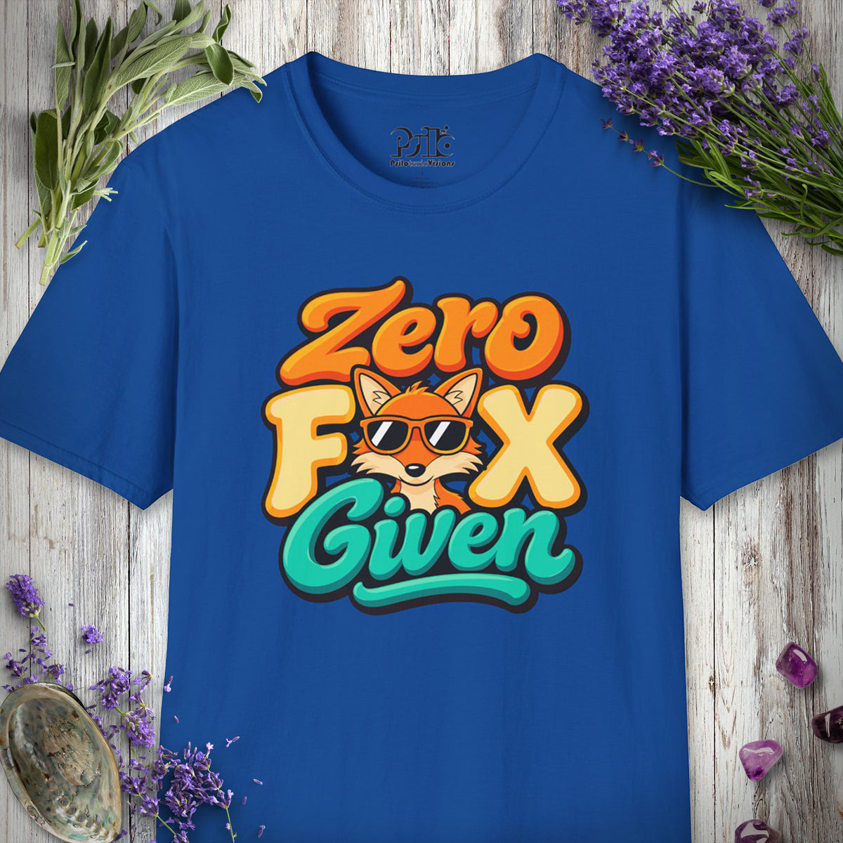 SILLY2002 "Zero Fox Given" T-SHIRT - Royal