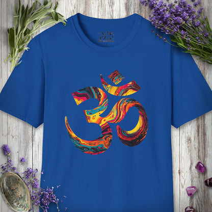 5D1000 "Liquid Light Om" T-SHIRT - Royal