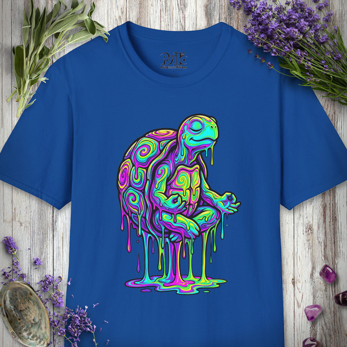 SILLY2001 "Meditating Turt" T-SHIRT - Royal