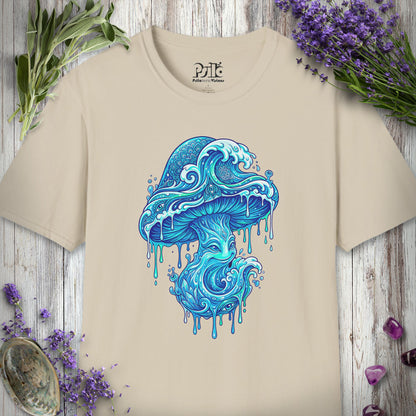 MUSHKETEERS100 "Tsunami Mushroom" T-SHIRT - Sand