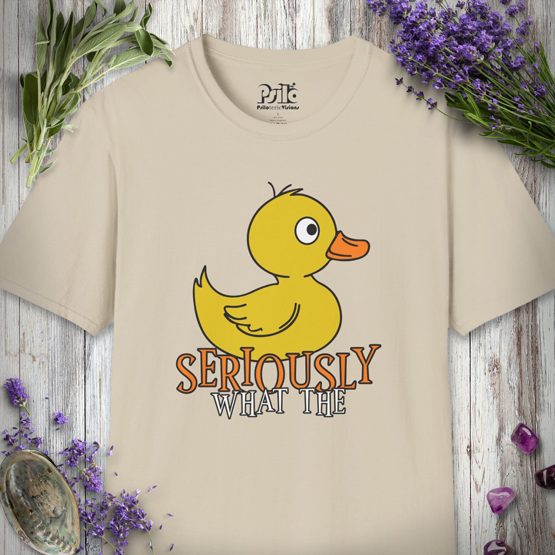 SILLY2000 "What the Duck" T-SHIRT - Sand