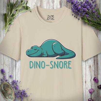SILLY636 "Dino-Snore" T-SHIRT - Sand