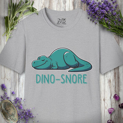 SILLY636 "Dino-Snore" T-SHIRT - Sport Grey