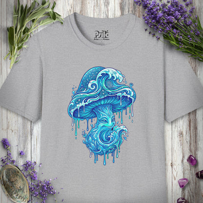 MUSHKETEERS100 "Tsunami Mushroom" T-SHIRT - Sport Grey