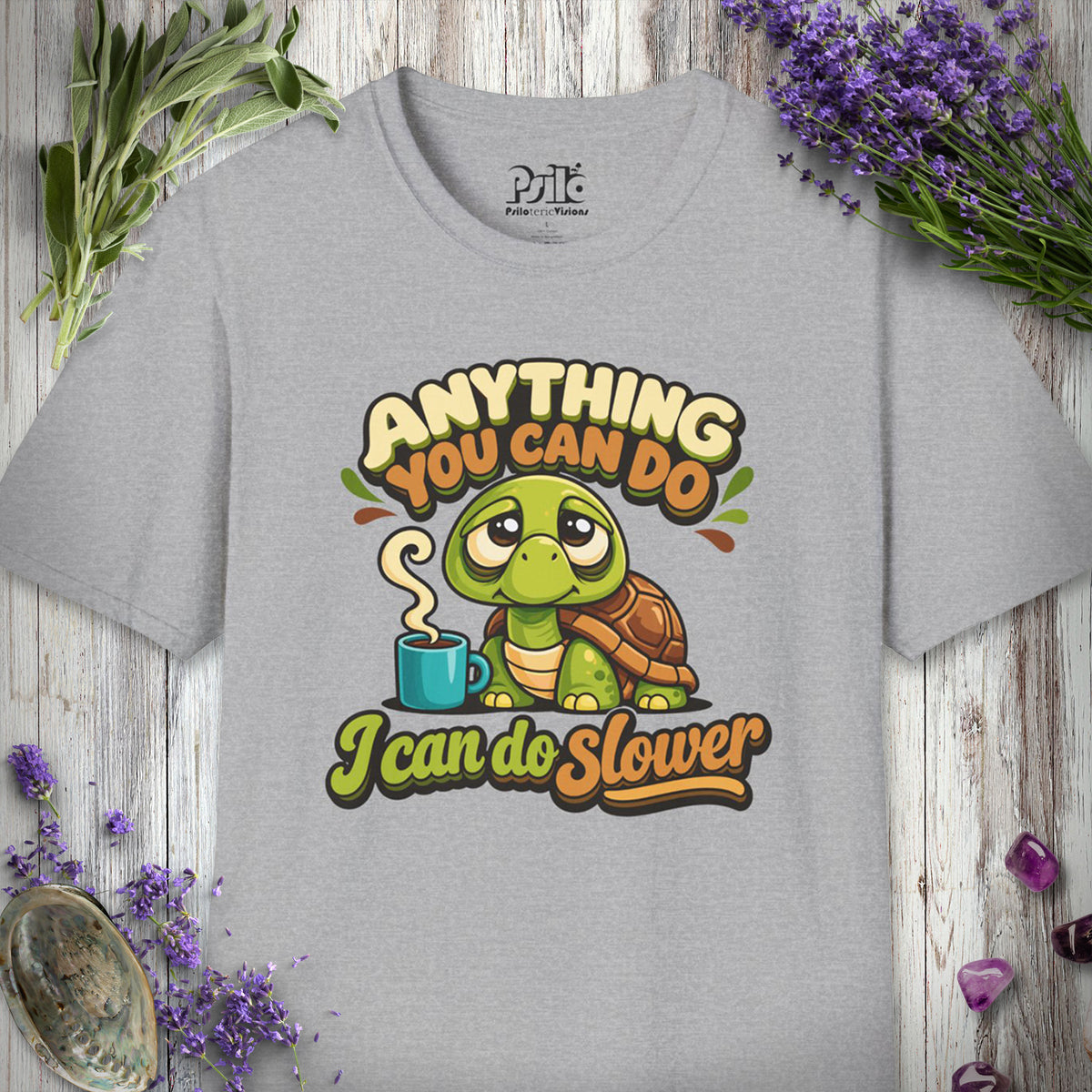 SILLY2003 "I Can Do Slower" T-SHIRT - Sport Grey