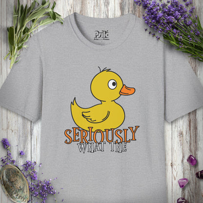 SILLY2000 "What the Duck" T-SHIRT - Sport Grey