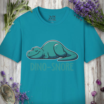 SILLY636 "Dino-Snore" T-SHIRT - Tropical Blue