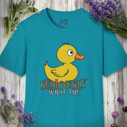 SILLY2000 "What the Duck" T-SHIRT - Tropical Blue