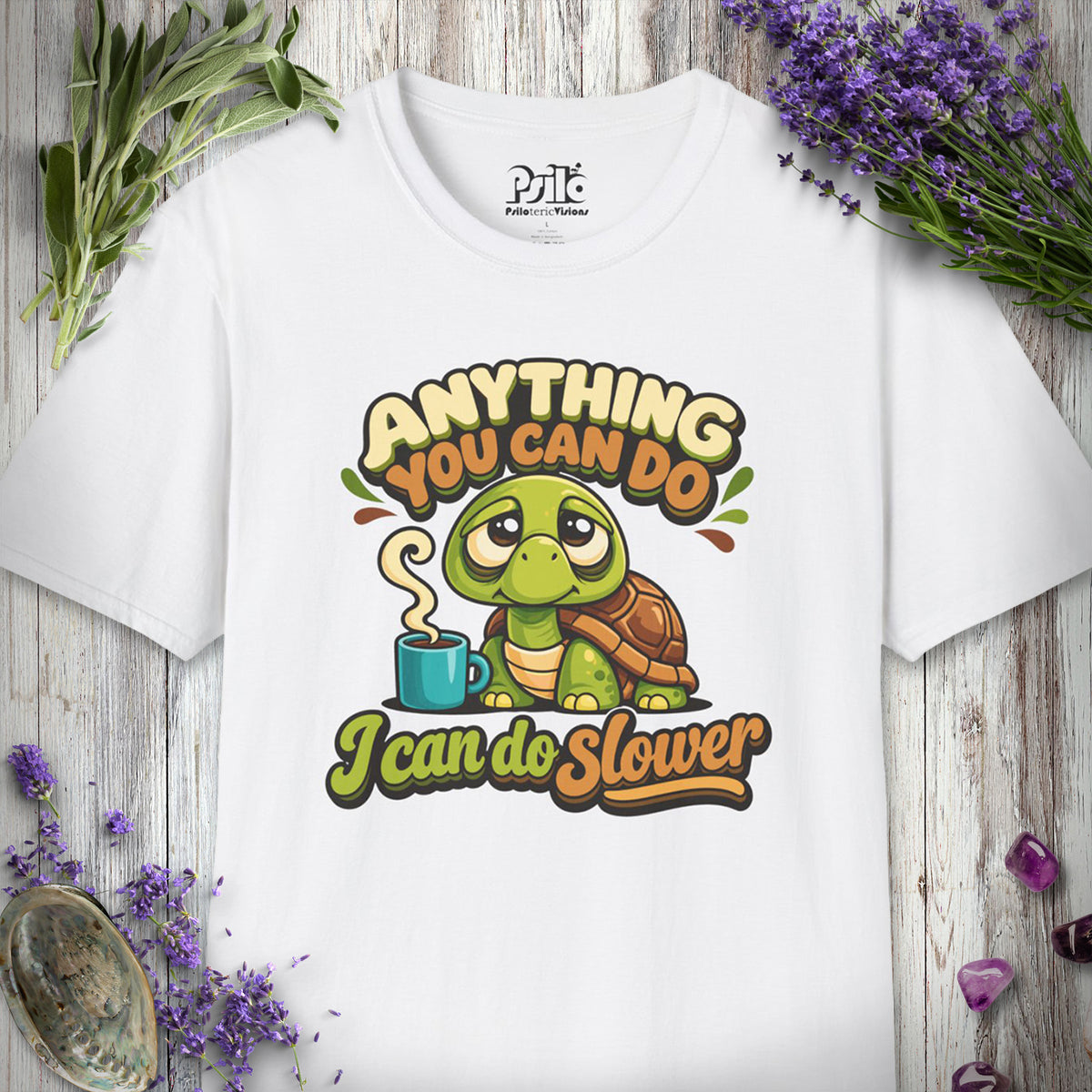 SILLY2003 "I Can Do Slower" T-SHIRT - White
