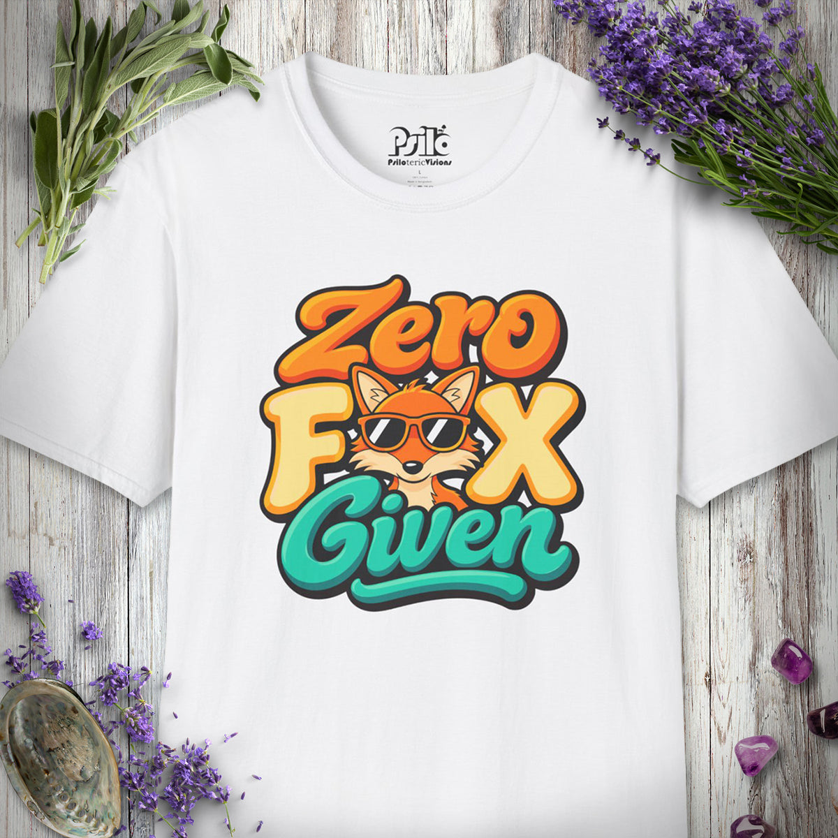 SILLY2002 "Zero Fox Given" T-SHIRT - White