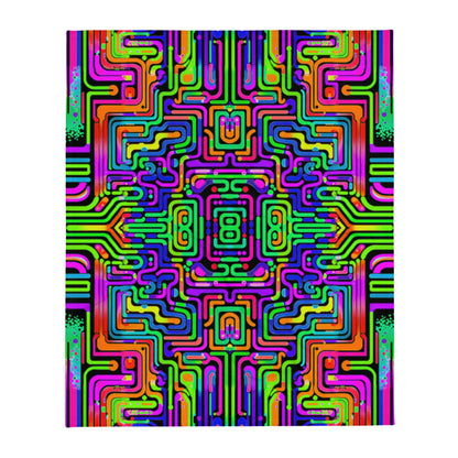 "Borg Rave" THROW BLANKET, 50″×60″, default