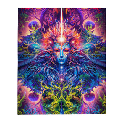 "The Sacred Vine" THROW BLANKET, 50″×60″, default