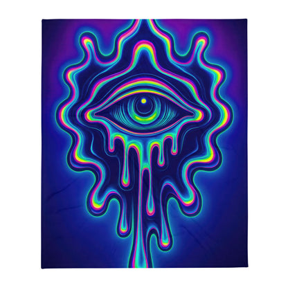 "All Melting Eye" THROW BLANKET, 50″×60″, default