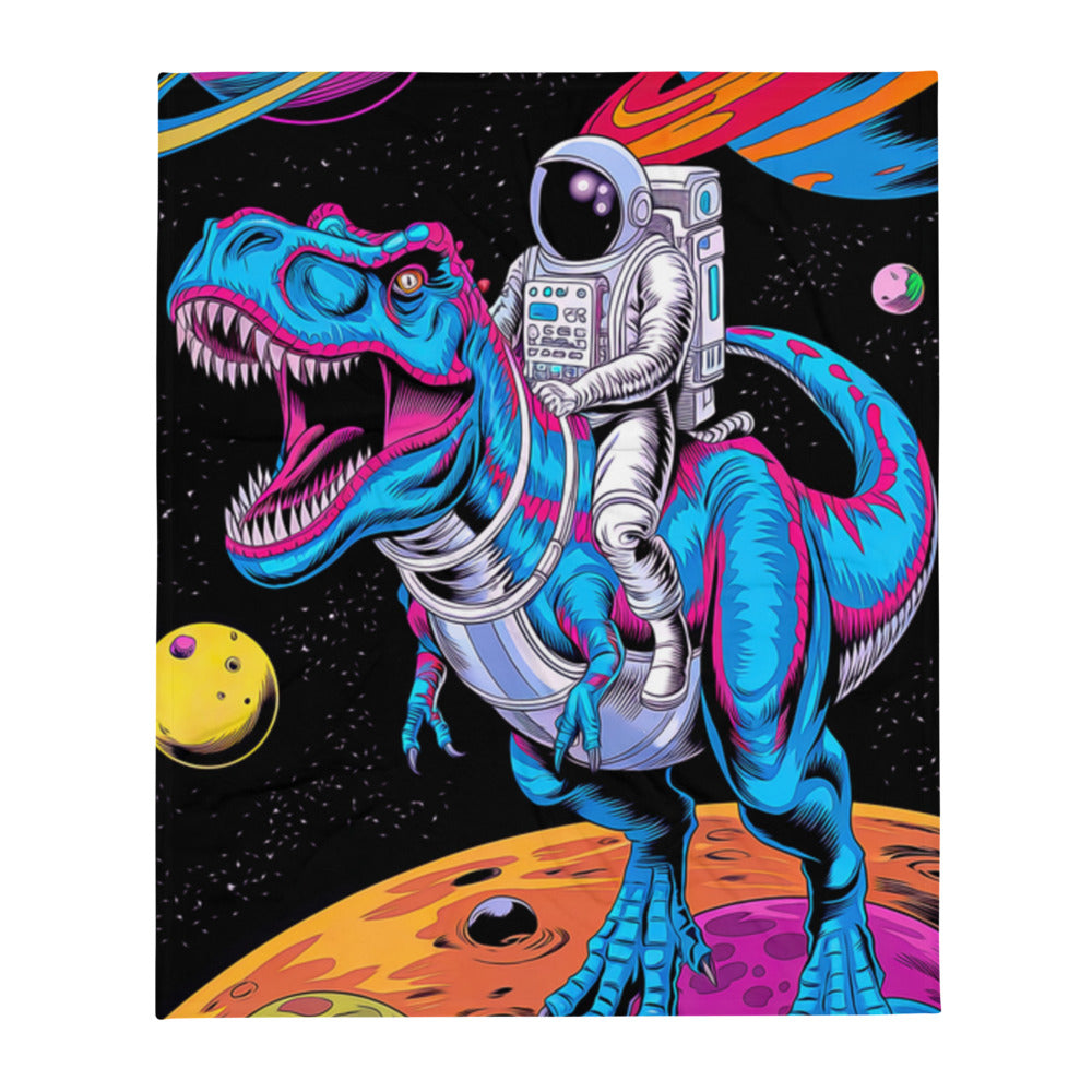 "Space-Rex" THROW BLANKET, 50″×60″, default