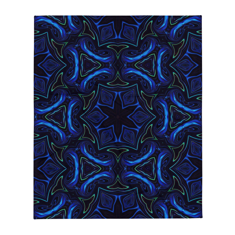 "Liquid Night" THROW BLANKET, 50″×60″, default