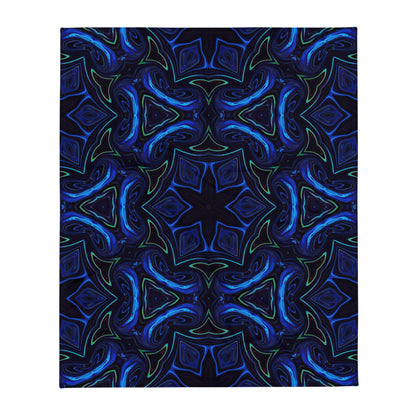 "Liquid Night" THROW BLANKET, 50″×60″, default