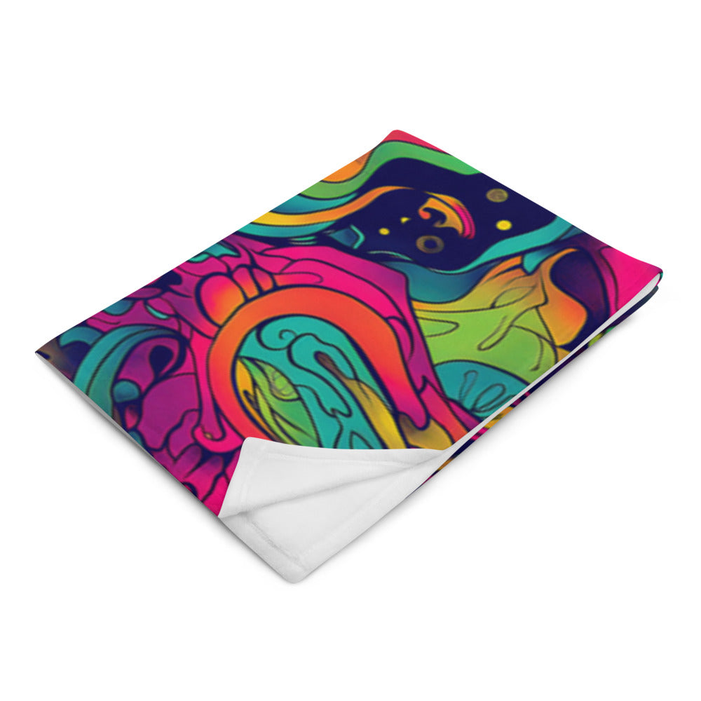 "Totem" THROW BLANKET, 50″×60″, Left Front