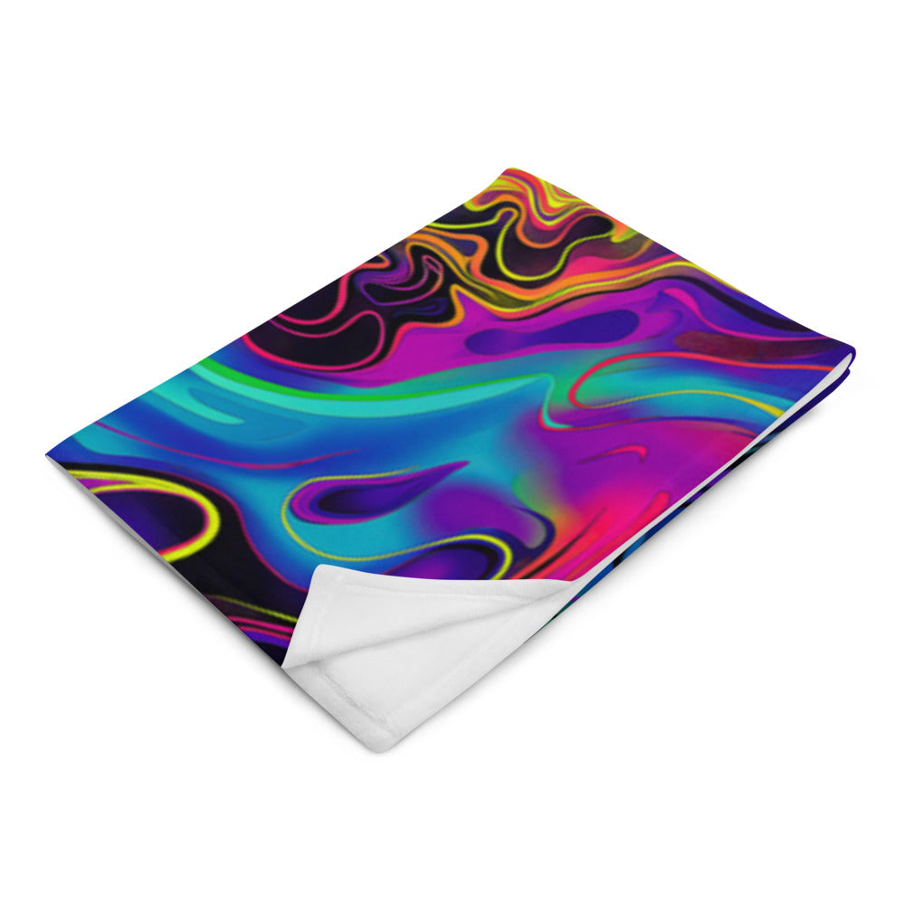 "Still Trippin'" THROW BLANKET, 50″×60″, Left Front