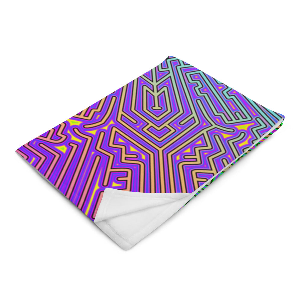 "Corteca V2" THROW BLANKET, 50″×60″, Left Front