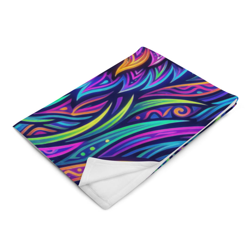 "Watchful Eyes" THROW BLANKET, 50″×60″, Left Front