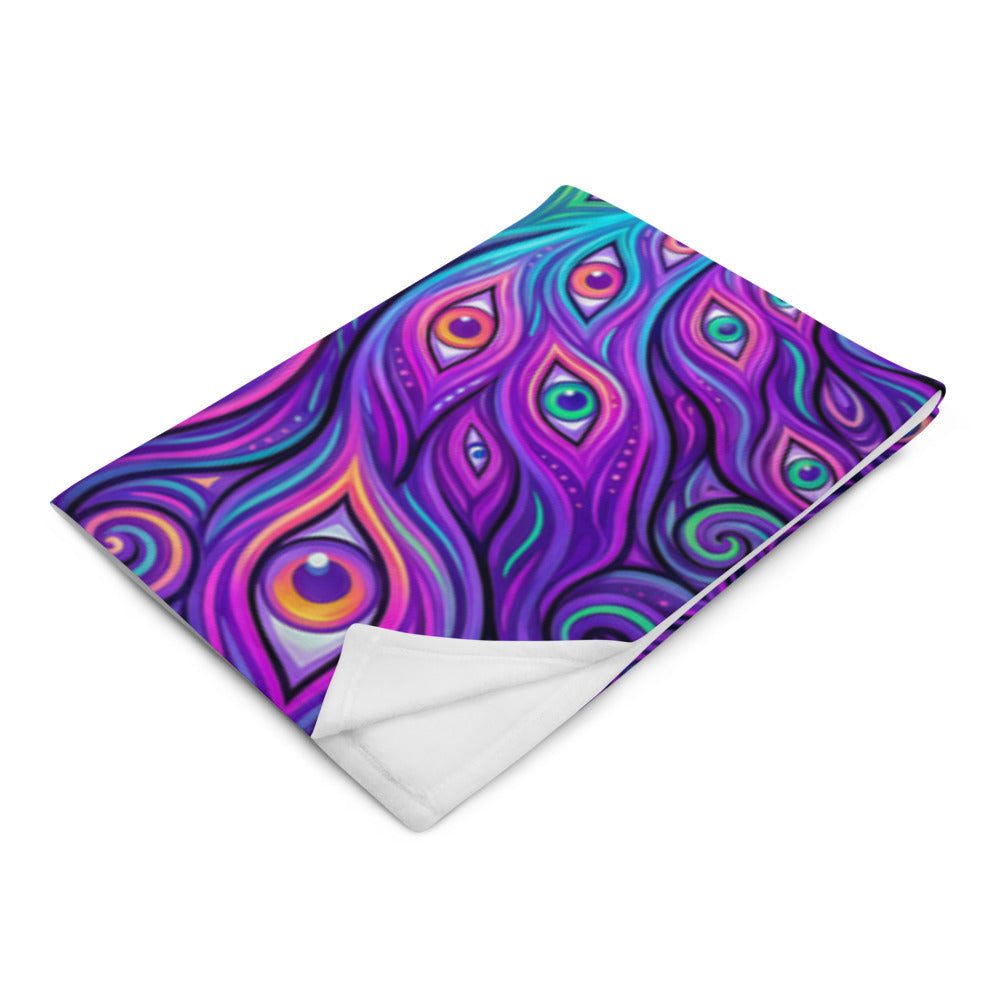 "Shamanic Emanation" THROW BLANKET, 50″×60″, Left Front