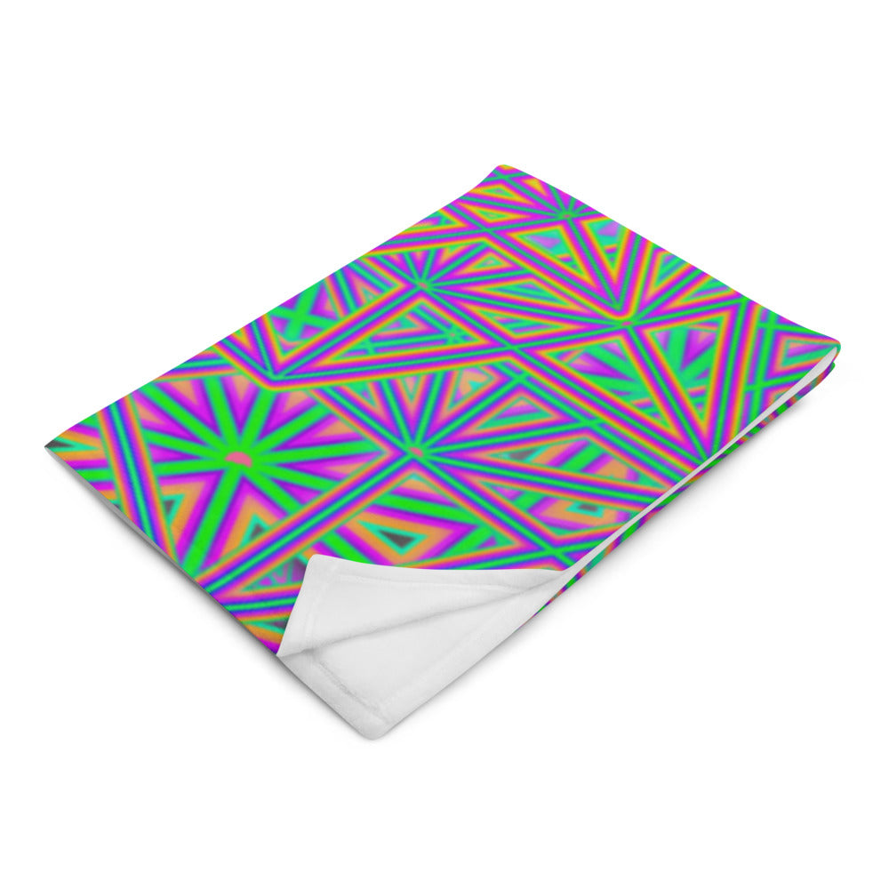 "Flower of Tron" THROW BLANKET, 50″×60″, Left Front