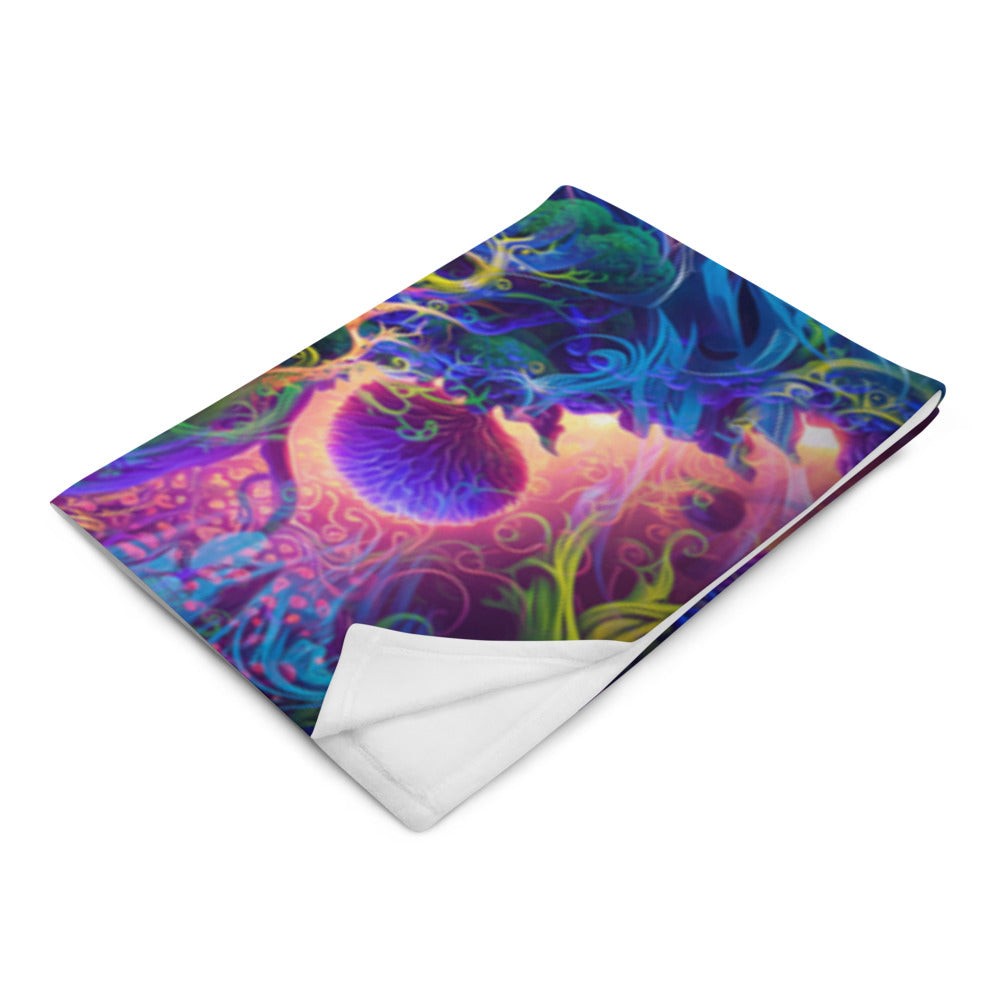 "The Sacred Vine" THROW BLANKET, 50″×60″, Left Front