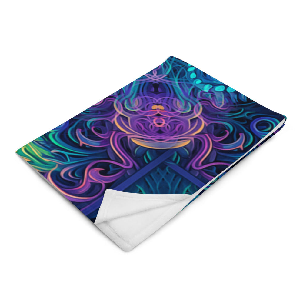 "Belladonna V2" THROW BLANKET, 50″×60″, Left Front
