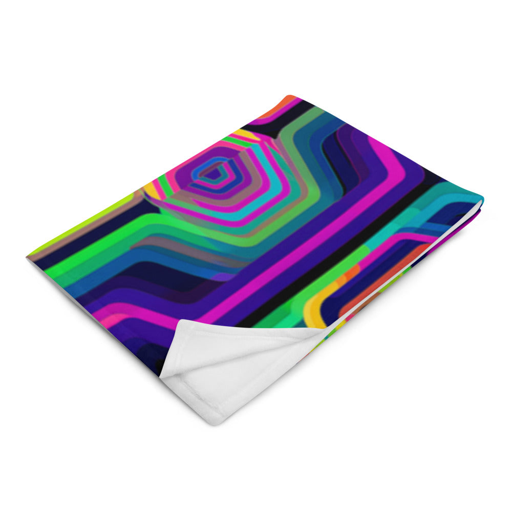 "Tripnotist" THROW BLANKET, 50″×60″, Left Front