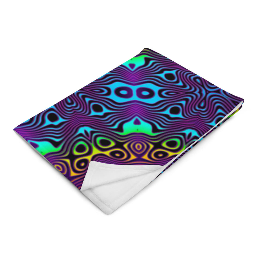 "Surf's Up" THROW BLANKET, 50″×60″, Left Front