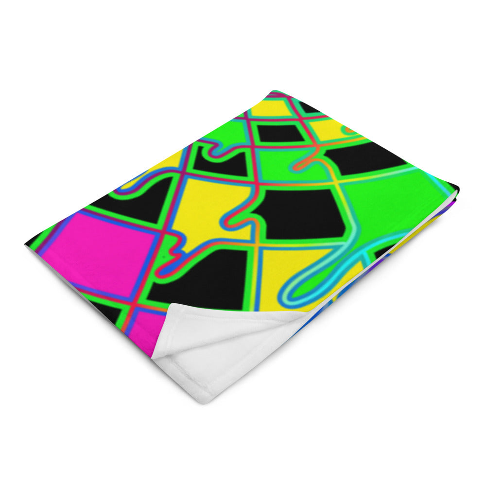 "Here We Go" THROW BLANKET, 50″×60″, Left Front
