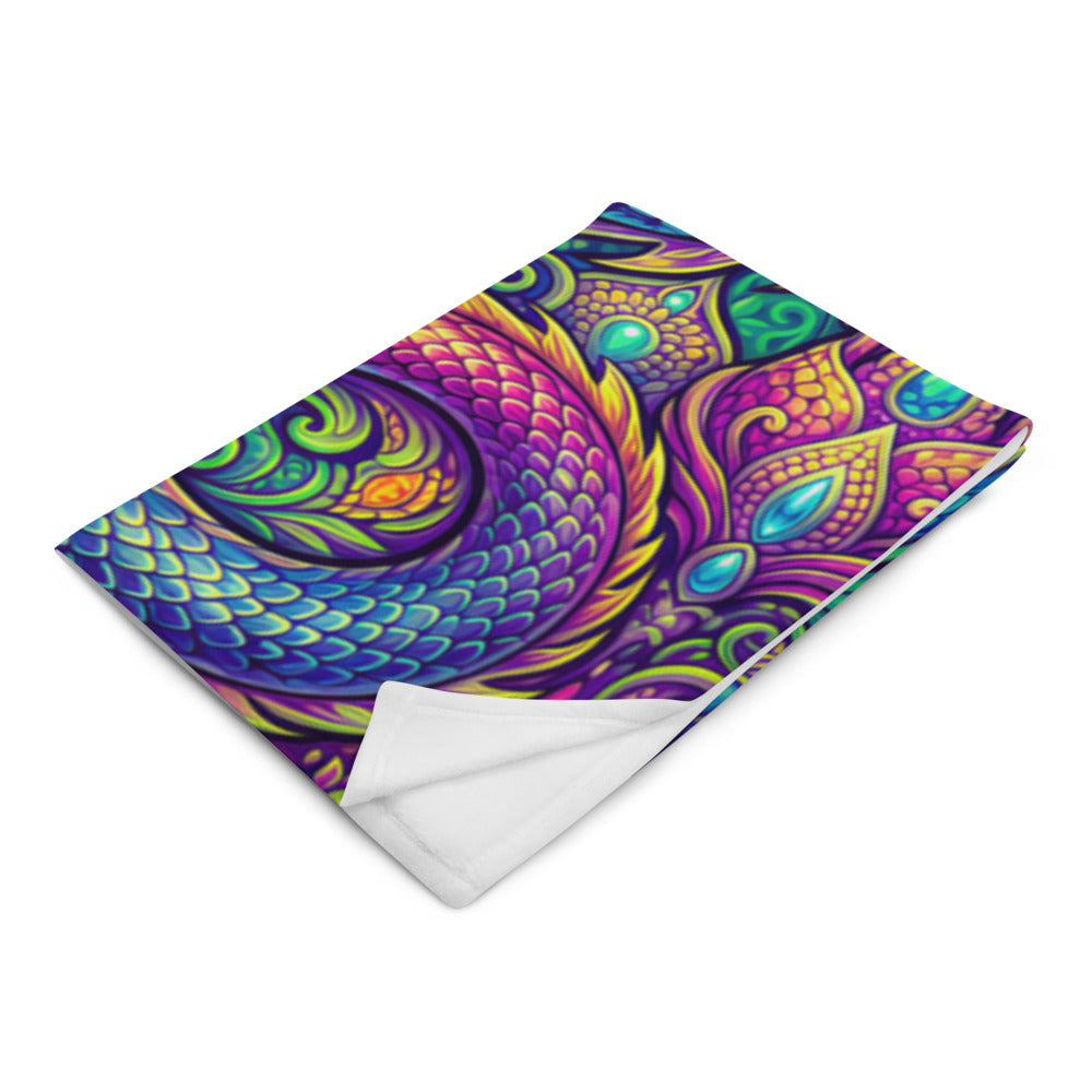 "LovDragons" THROW BLANKET, 50″×60″, Left Front
